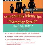 Anthropology Internship Information Session